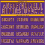 Custom Purple Gold Lines Sublimation Soccer Uniform Jersey Custom Purple Gold Lines Sublimation Soccer Uniform Jersey