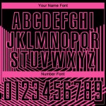 Custom Black Pink Geometric Lines Sublimation Soccer Uniform Jersey Custom Black Pink Geometric Lines Sublimation Soccer Uniform Jersey