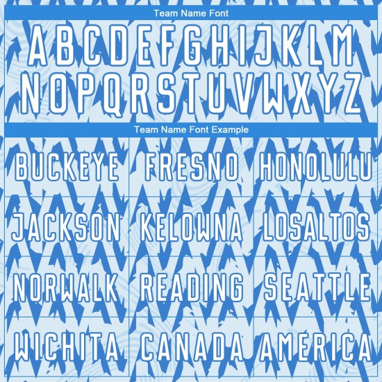 Custom Powder Blue White-Silver Abstract Geometric Pattern Sublimation Soccer Uniform Jersey Custom Powder Blue White-Silver Abstract Geometric Pattern Sublimation Soccer Uniform Jersey
