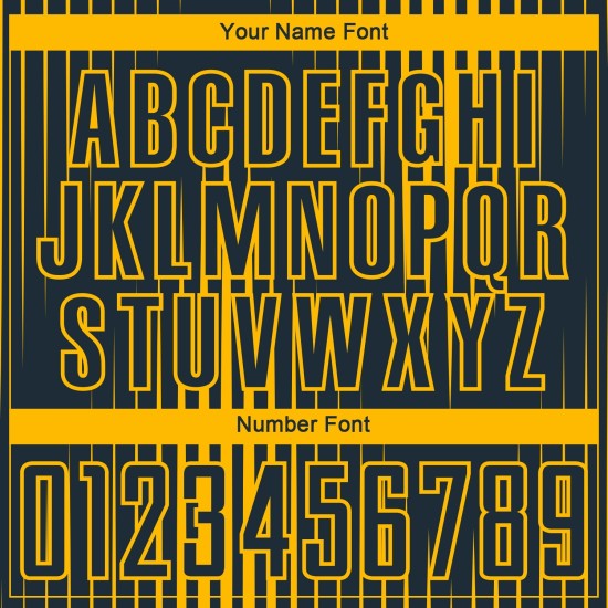 Custom Navy Gold Lines Sublimation Soccer Uniform Jersey Custom Navy Gold Lines Sublimation Soccer Uniform Jersey