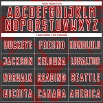 Custom Black Red-White Curve Lines Sublimation Soccer Uniform Jersey Custom Black Red-White Curve Lines Sublimation Soccer Uniform Jersey