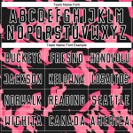 Custom Black Pink-White Abstract Geometric Pattern Sublimation Soccer Uniform Jersey Custom Black Pink-White Abstract Geometric Pattern Sublimation Soccer Uniform Jersey