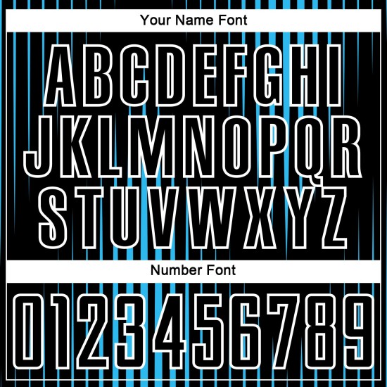 Custom Black Sky Blue-White Lines Sublimation Soccer Uniform Jersey Custom Black Sky Blue-White Lines Sublimation Soccer Uniform Jersey
