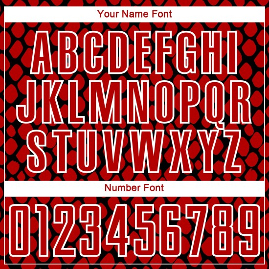 Custom Red Black-White Snake Skin Sublimation Soccer Uniform Jersey Custom Red Black-White Snake Skin Sublimation Soccer Uniform Jersey