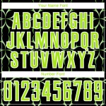 Custom Black Neon Green-White Damask Pattern Sublimation Soccer Uniform Jersey Custom Black Neon Green-White Damask Pattern Sublimation Soccer Uniform Jersey