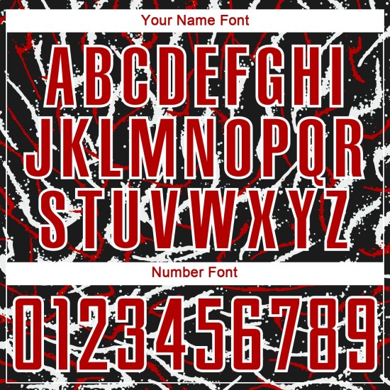 Custom Black Red-White Curved And Wavy Lines Sublimation Soccer Uniform Jersey Custom Black Red-White Curved And Wavy Lines Sublimation Soccer Uniform Jersey